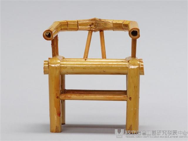 迷你竹家具－八角桌椅-椅藏品圖，第1張