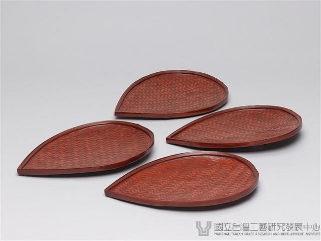 葉紋形漆盤藏品圖，第3張