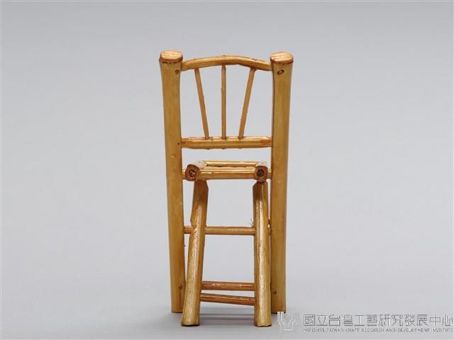 迷你竹家具－餐桌椅-折合椅藏品圖，第3張