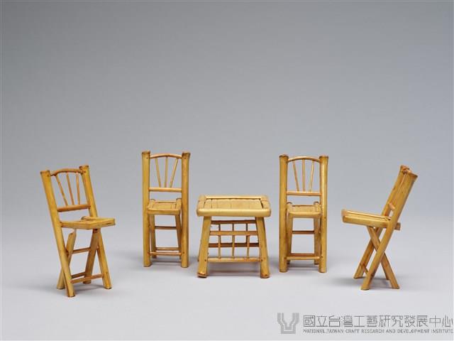 迷你竹家具－餐桌椅藏品圖，第3張
