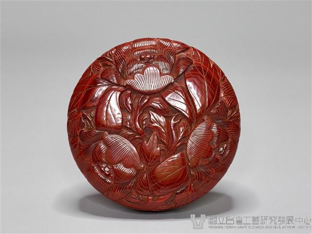雕漆圓盒藏品圖，第8張