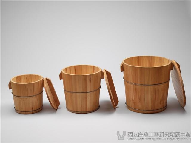 木製炊飯桶系列(大、中、小)藏品圖，第1張