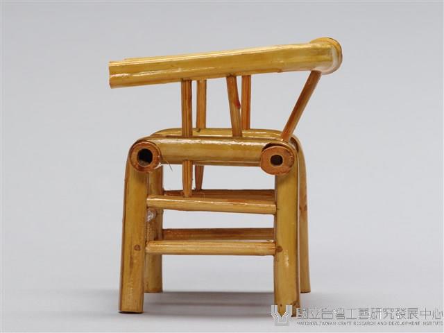 迷你竹家具－八角桌椅-椅藏品圖，第2張