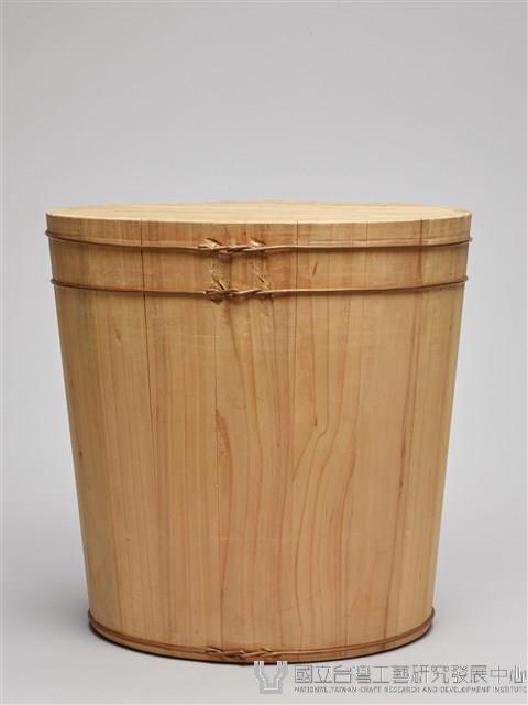 內外圓弧木桶組-透氣有蓋無手把木製炊飯桶藏品圖，第2張
