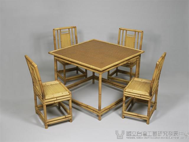 方形餐桌椅組藏品圖，第2張