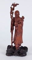 壽翁黃楊木木雕藏品圖，第1張