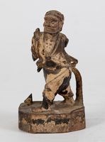 千里眼樟木木雕神像藏品圖，第1張