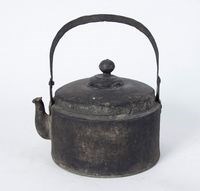 圓筒型手提錫茶壺藏品圖，第1張