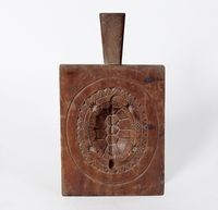 乾漆烏心石木雕粿印藏品圖，第1張