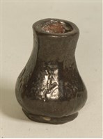 褐釉小藥瓶藏品圖，第1張