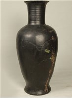 黑釉花卉紋瓶藏品圖，第1張