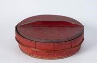 圓型朱漆洗臉盆藏品圖，第1張