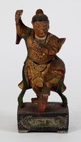 彩繪金漆中壇元帥張木木雕神像藏品圖，第1張