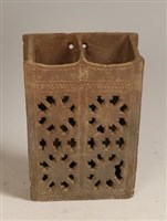 黑陶鏤空雙格筷子籠藏品圖，第1張