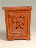 「松鶴長春圖」香筒藏品圖，第1張