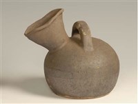 褐釉夜壺藏品圖，第1張