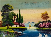早期人物玻璃彩畫藏品圖，第1張