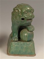 綠釉獅座藏品圖，第1張