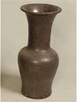 黑釉花瓶藏品圖，第1張