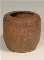紅陶竹紋甕藏品圖，第1張