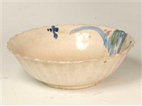 菊花瓣彩繪山水紋大碗藏品圖，第1張