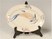 橢圓形繪魚紋盤藏品圖，第1張