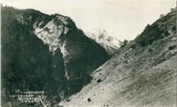 日治時期從新高駐在所遠望新高山雪景明信片藏品圖，第1張