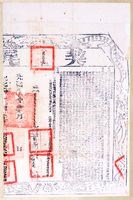 光緒11年南北投保業戶洪文思買洪人道田壹叚契尾藏品圖，第1張