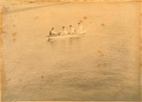 日治時期遊客於日月潭泛舟照藏品圖，第1張