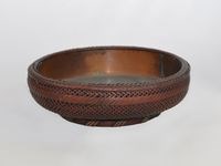 竹編花器(圓形)藏品圖，第1張