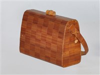長方形女用竹提包藏品圖，第1張