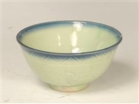 綠釉暗花瓷碗藏品圖，第1張