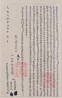 光緒21年潘世魯六冠、阿罵六冠為大丈五水田壹叚立
杜賣找洗田契字藏品圖，第1張