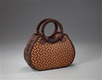 圓提把竹編包藏品圖，第1張