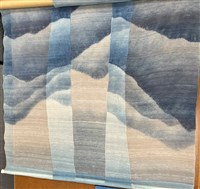 凝靜-藍染山水掛屏藏品圖，第2張