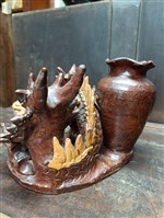 龍形筆筒藏品圖，第2張
