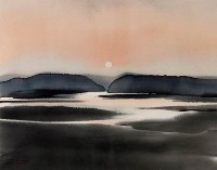 黃昏（水彩）藏品圖，第1張