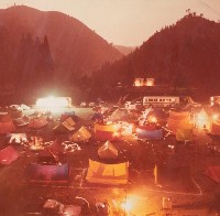 南投風光照片－露營夜景（杉林溪）藏品圖，第1張