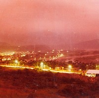 南投風光照片－燈火闌姍晚霞（水里）藏品圖，第1張