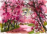 櫻花林中一瞥藏品圖，第1張