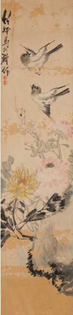 花鳥四屏的圖片