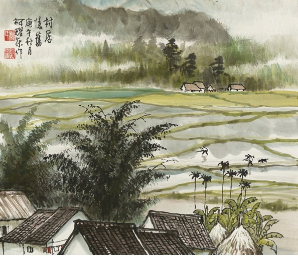 村居懷舊的圖片