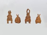 竹雕四勿的圖片