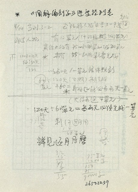圖解編劇學進度控制表的圖片