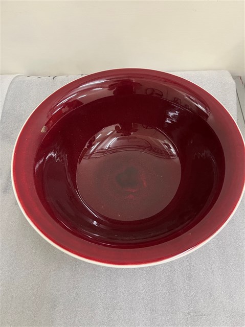 仿清祭紅大碗(複製品)的圖片