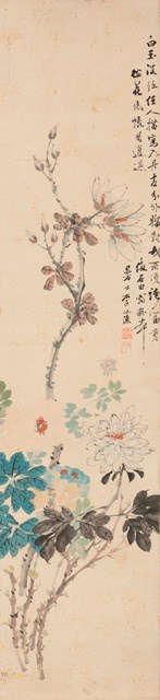花卉四屏的圖片