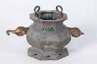 和春商號鎏金八角型掛式錫天公爐的圖片