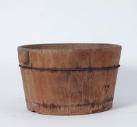 圓型檜木洗腳桶