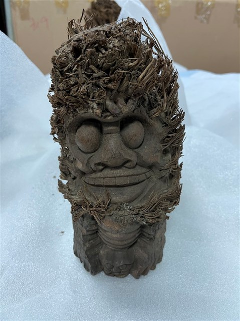 早期竹製獅子的圖片