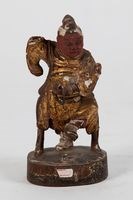 金漆中壇元帥樟木木雕神像的圖片